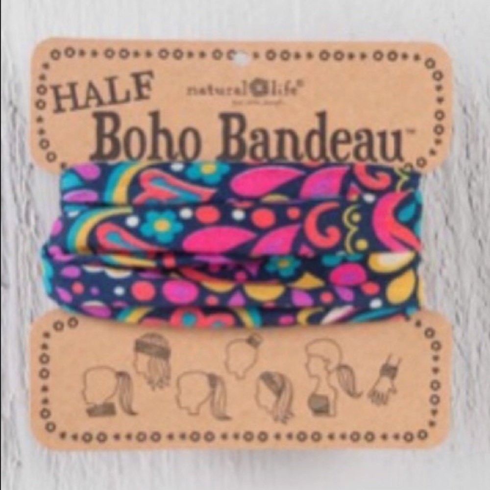 Natural Life Half Boho Headband Bandeau Geometric